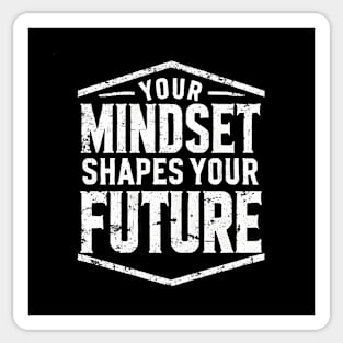 Motivational Quote, Mindset Shapes Your Future, Success Sticker